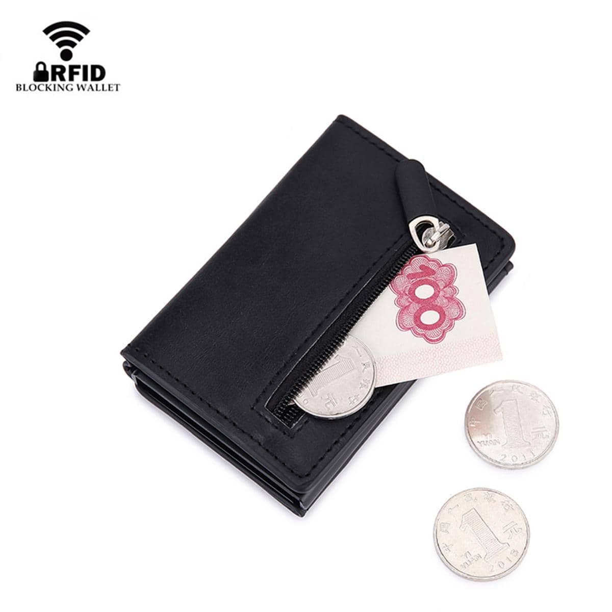Index Card Holder - RFID Blocking Card Wallet Magnetic Credit