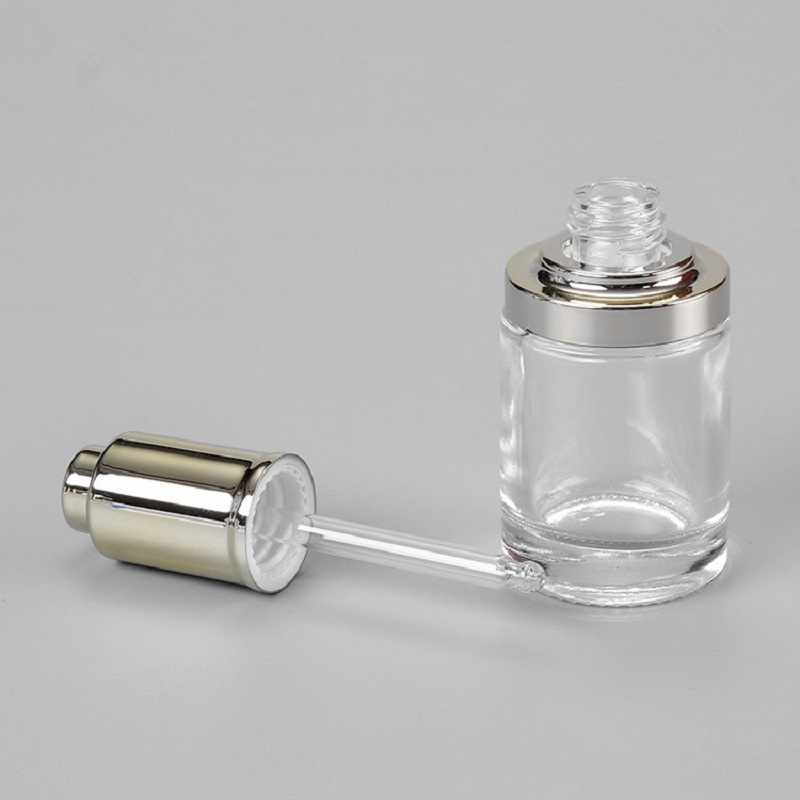 30ML clear glass bottle silver - Gel Refill Pack recension och pris