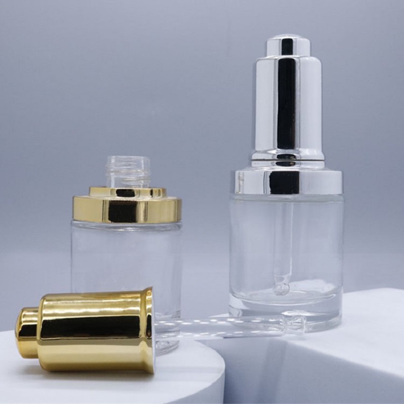 30ML clear glass bottle silver - Gel Refill Pack recension och pris