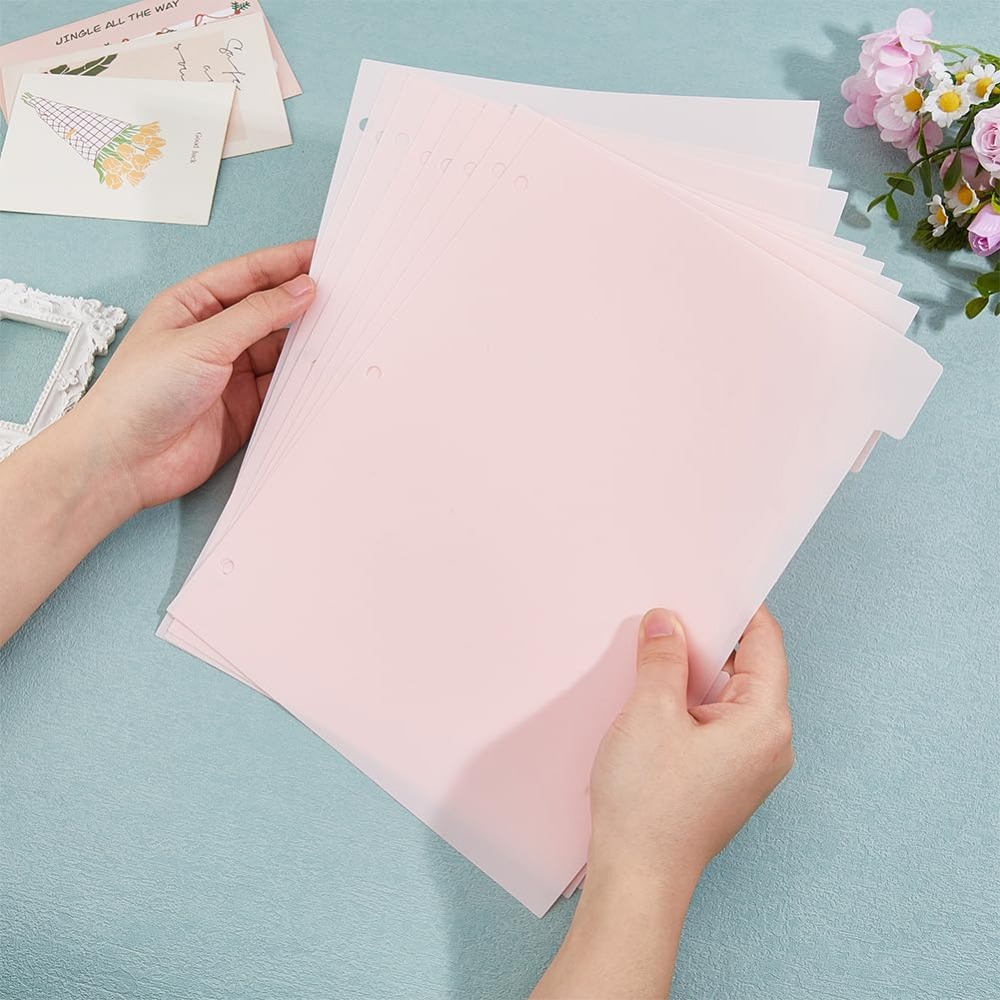 16 Sheets 3 Ring A4 Pink Binde - Tab Divider A4 recension och pris