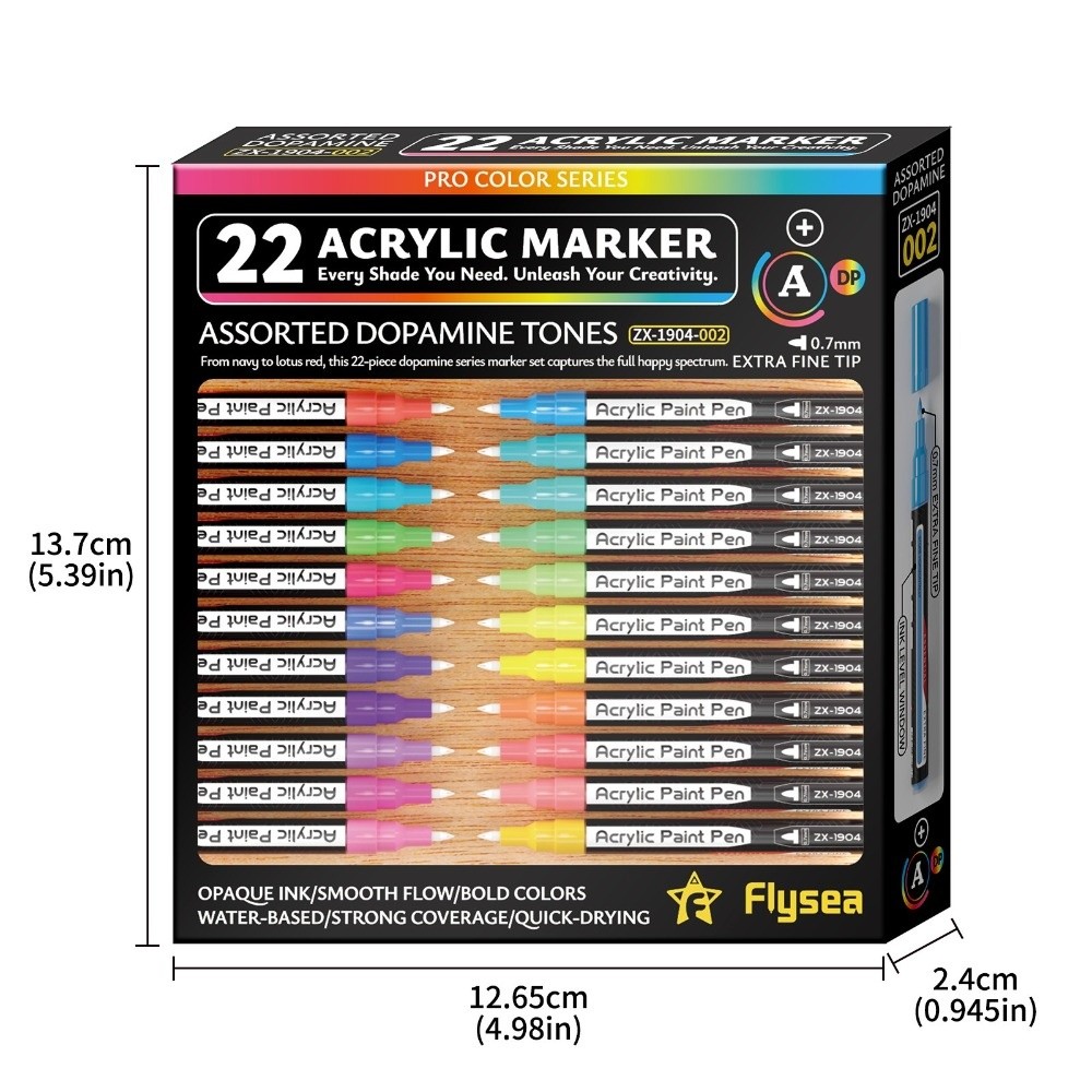 22pcs 0.7mm Extra Fine Tip Acr - Copic Marker Classic recension och pris